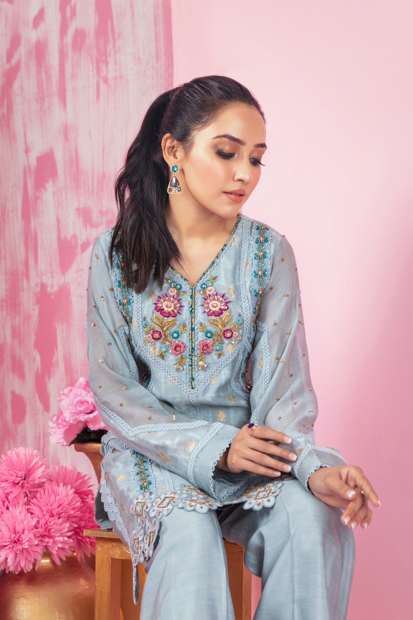 Sea Spray | Pakistani Designer Outfit | Sarosh Salman