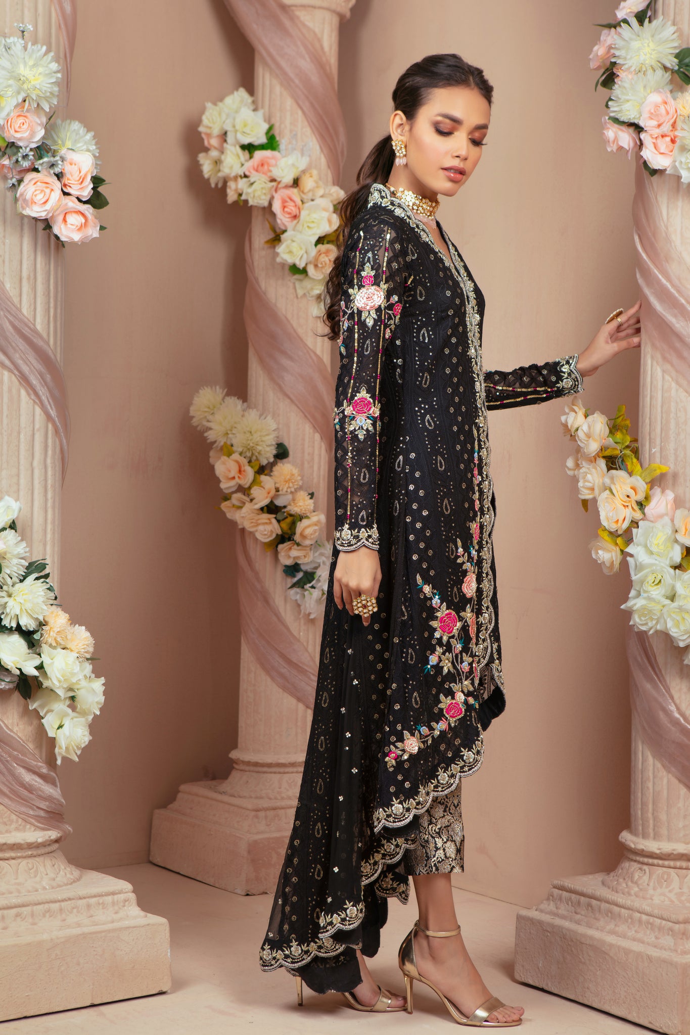 Ebony | Pakistani Designer Outfit | Sarosh Salman