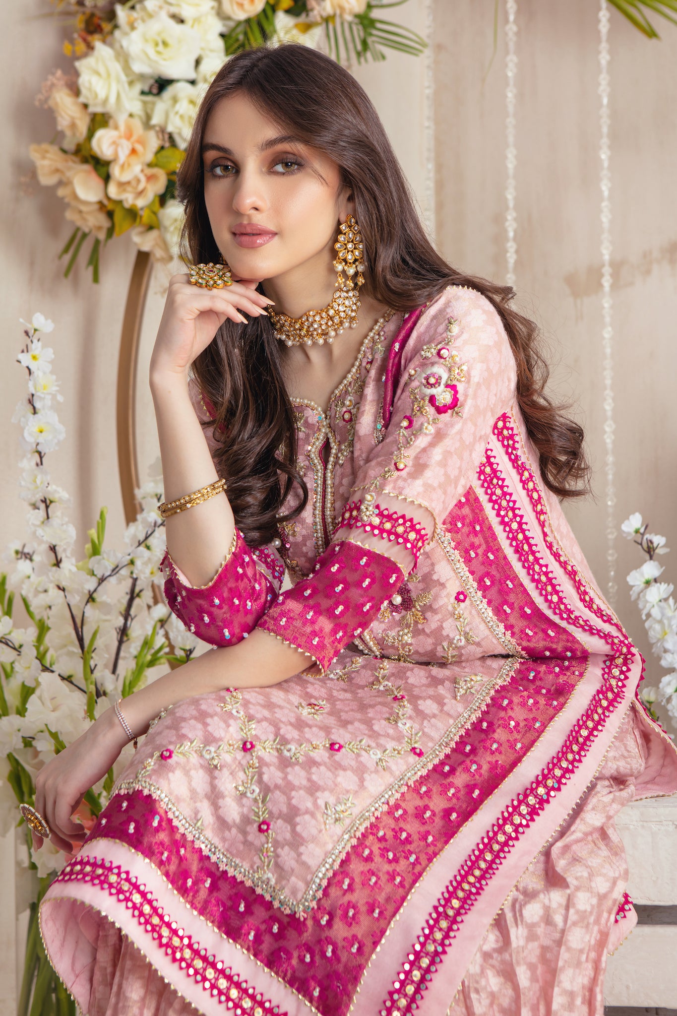 Pink Pearl | Pakistani Designer Outfit | Sarosh Salman