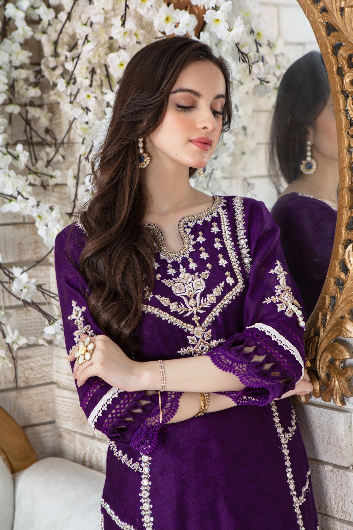 Violet Kiss | Pakistani Designer Outfit | Sarosh Salman