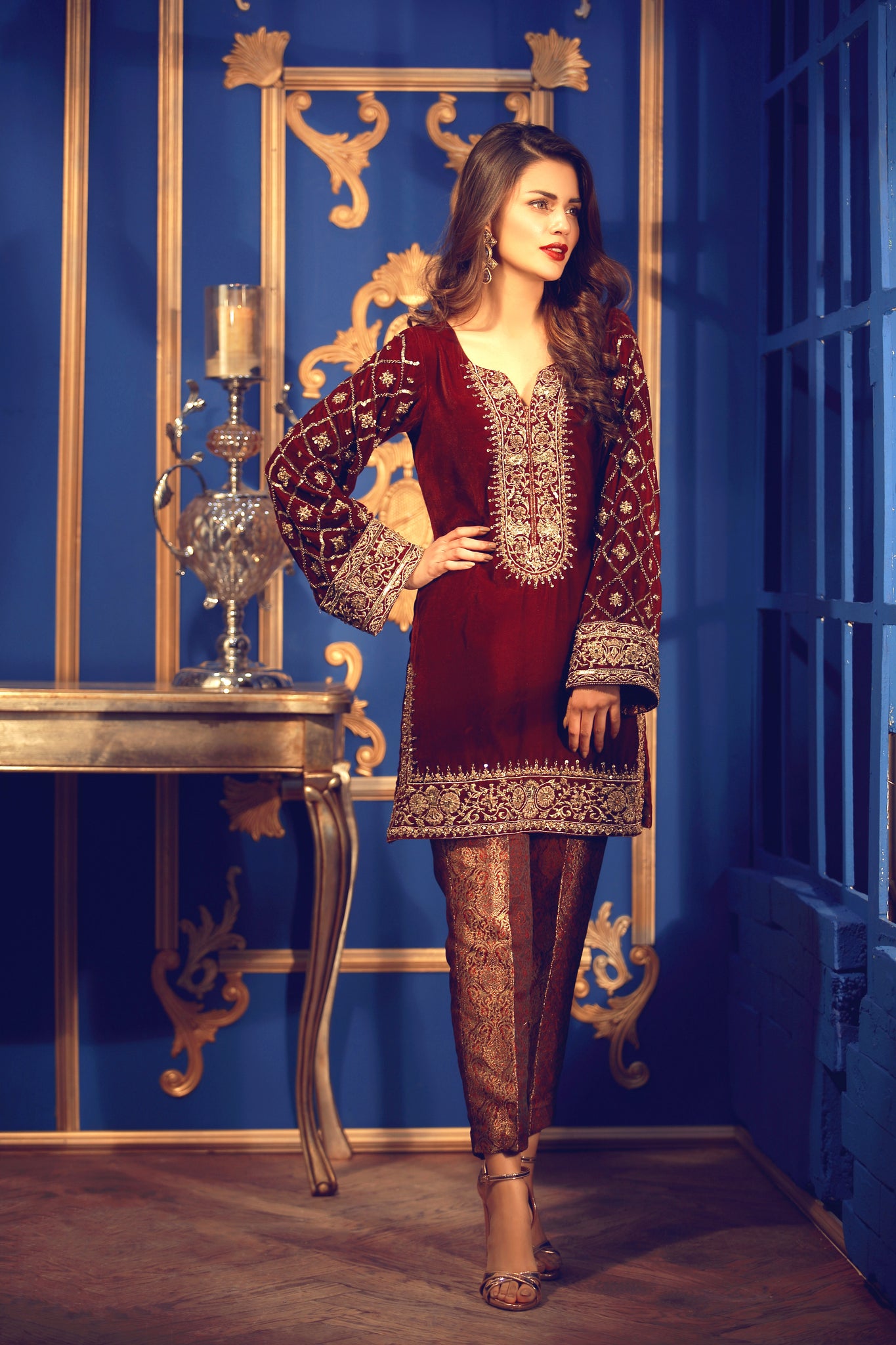 Velvet Glam | Pakistani Designer Outfit | Sarosh Salman