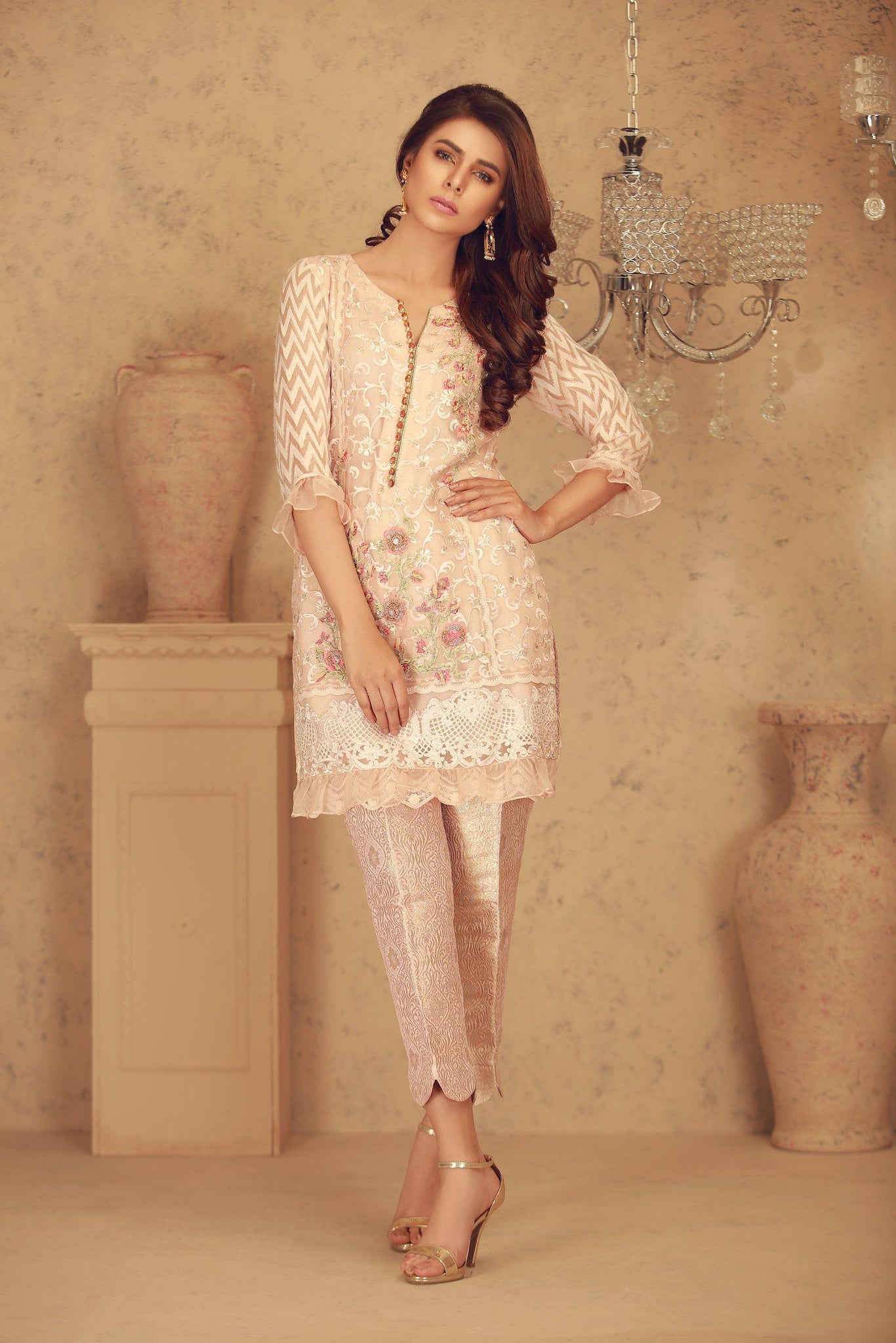 Scallop Shell | Pakistani Designer Outfit | Sarosh Salman