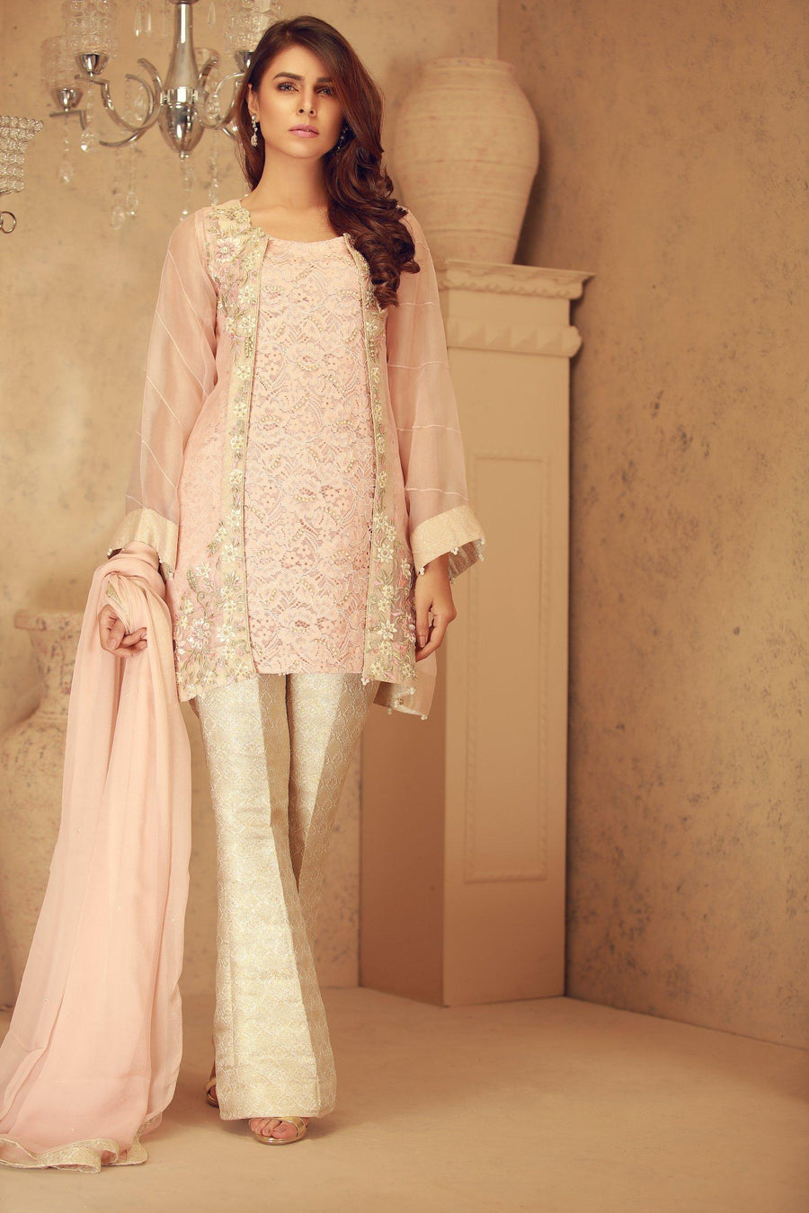 Whisper Pink | Pakistani Designer Outfit | Sarosh Salman